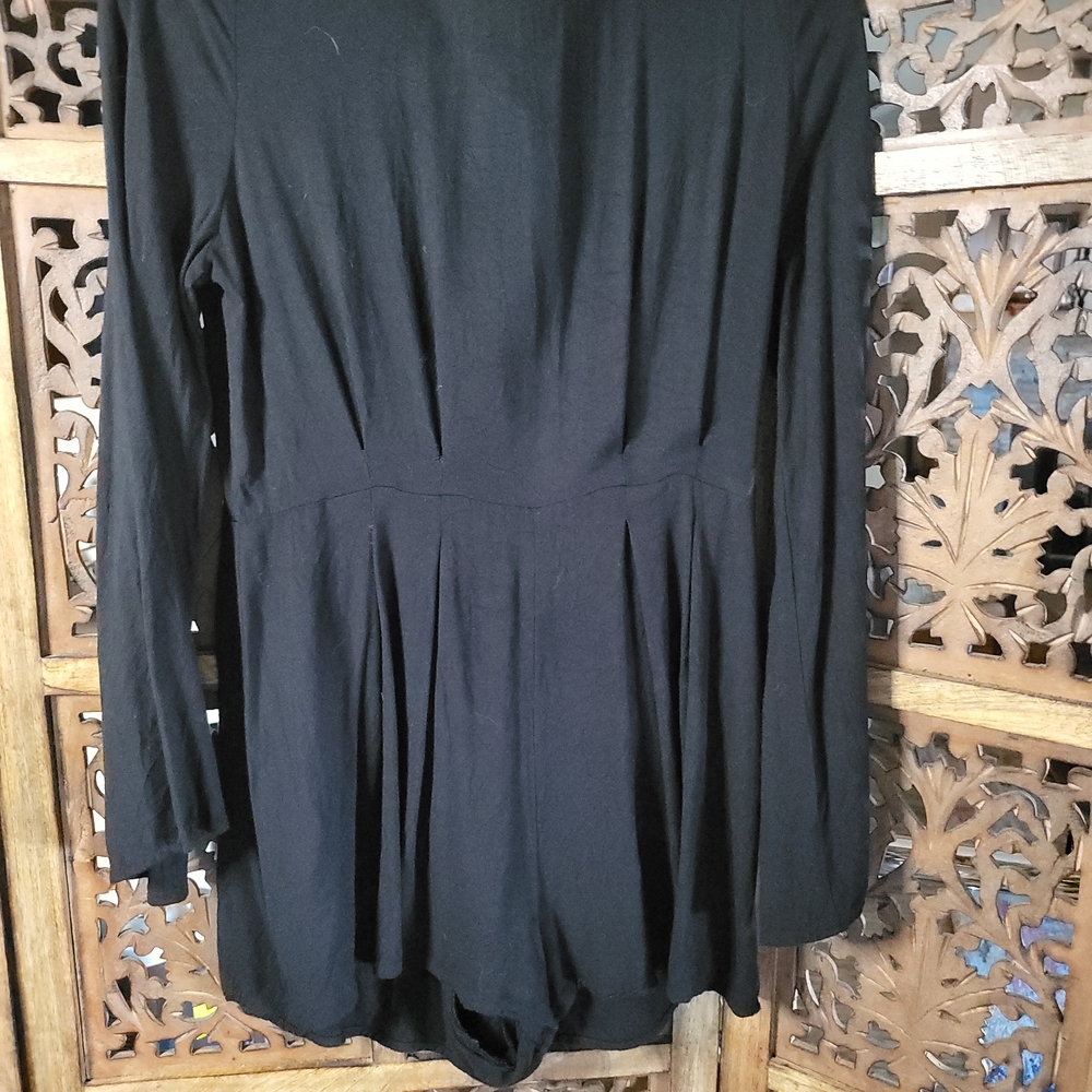 Forever 21 Elegant Black Sheer Romper